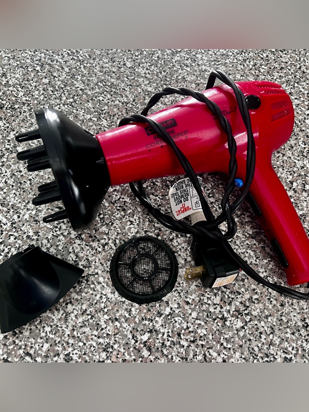 Conair Hair Dryer with Diffuser Attachment